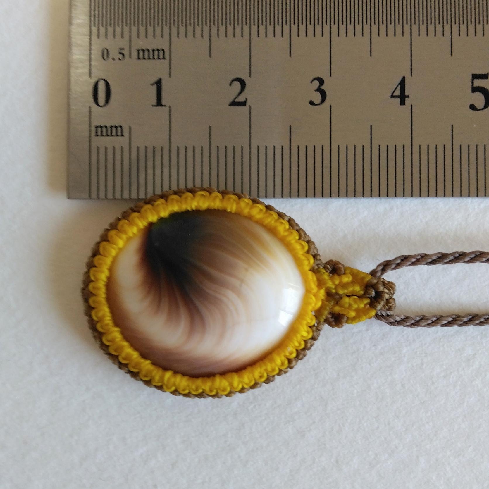 天然石ペンダント　シヴァアイ　マクラメ編み　MP43 | 5枚目