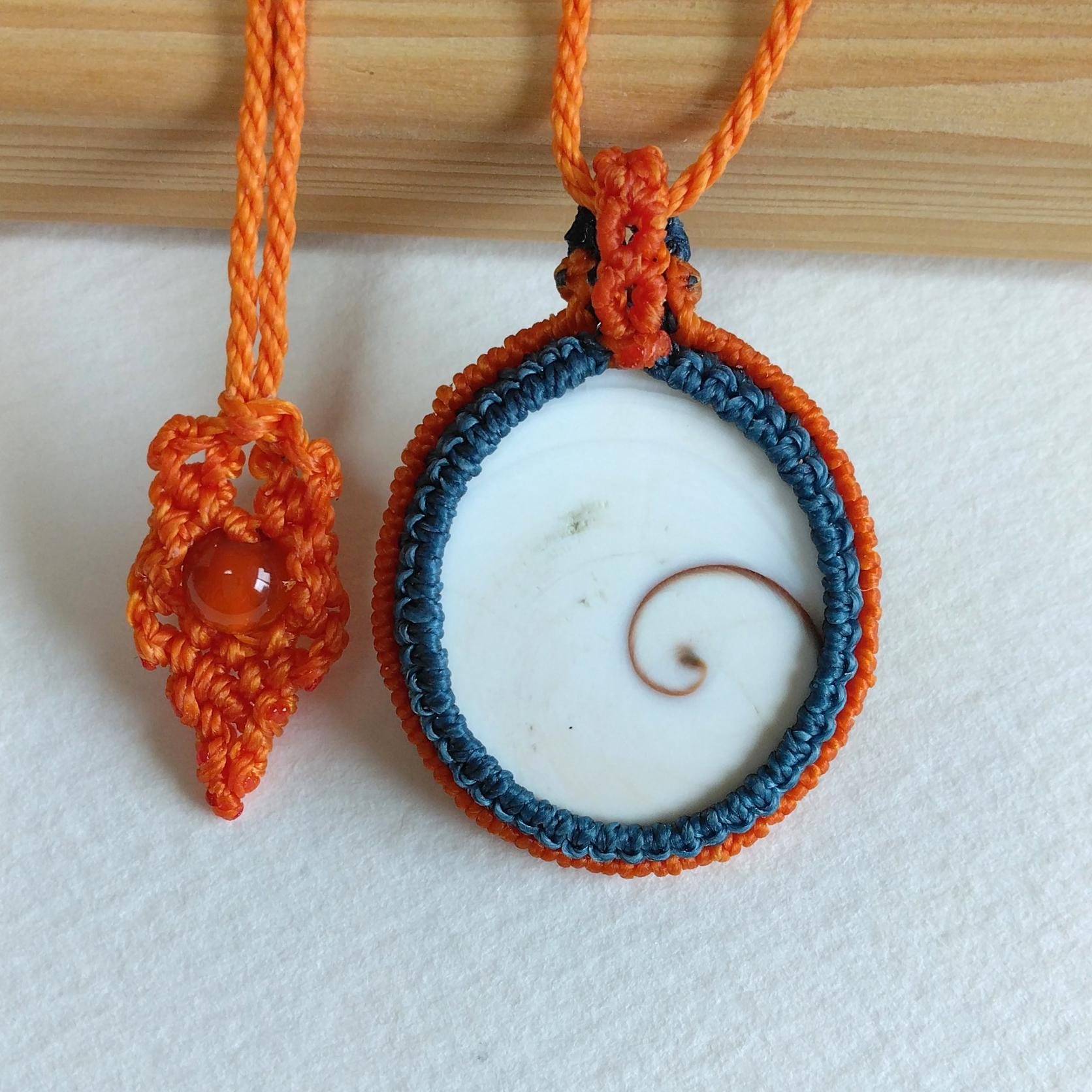 天然石ペンダント　シヴァアイ　マクラメ編み　MP16 | 6枚目