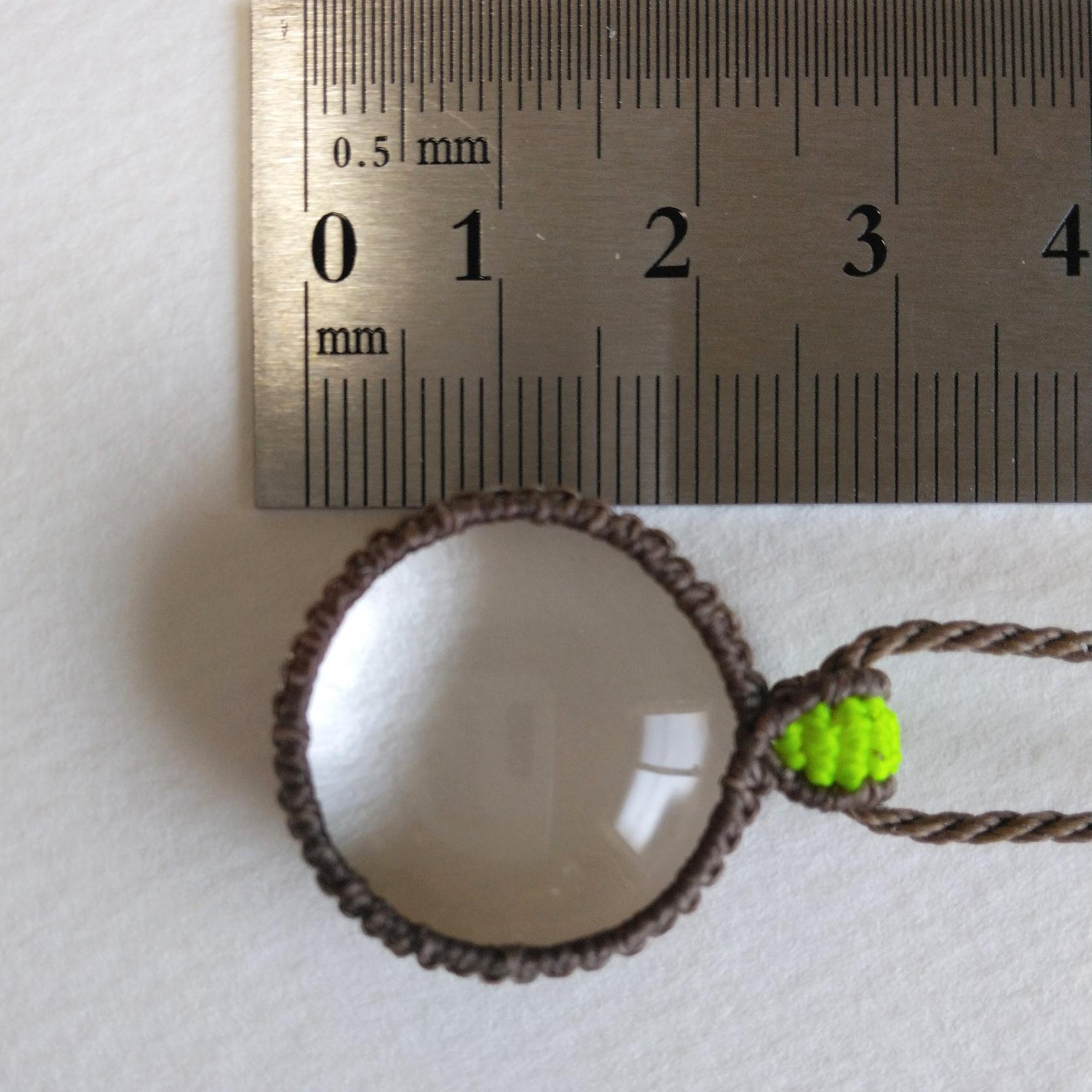 天然石ペンダント　水晶　マクラメ編み　MP90 | 6枚目