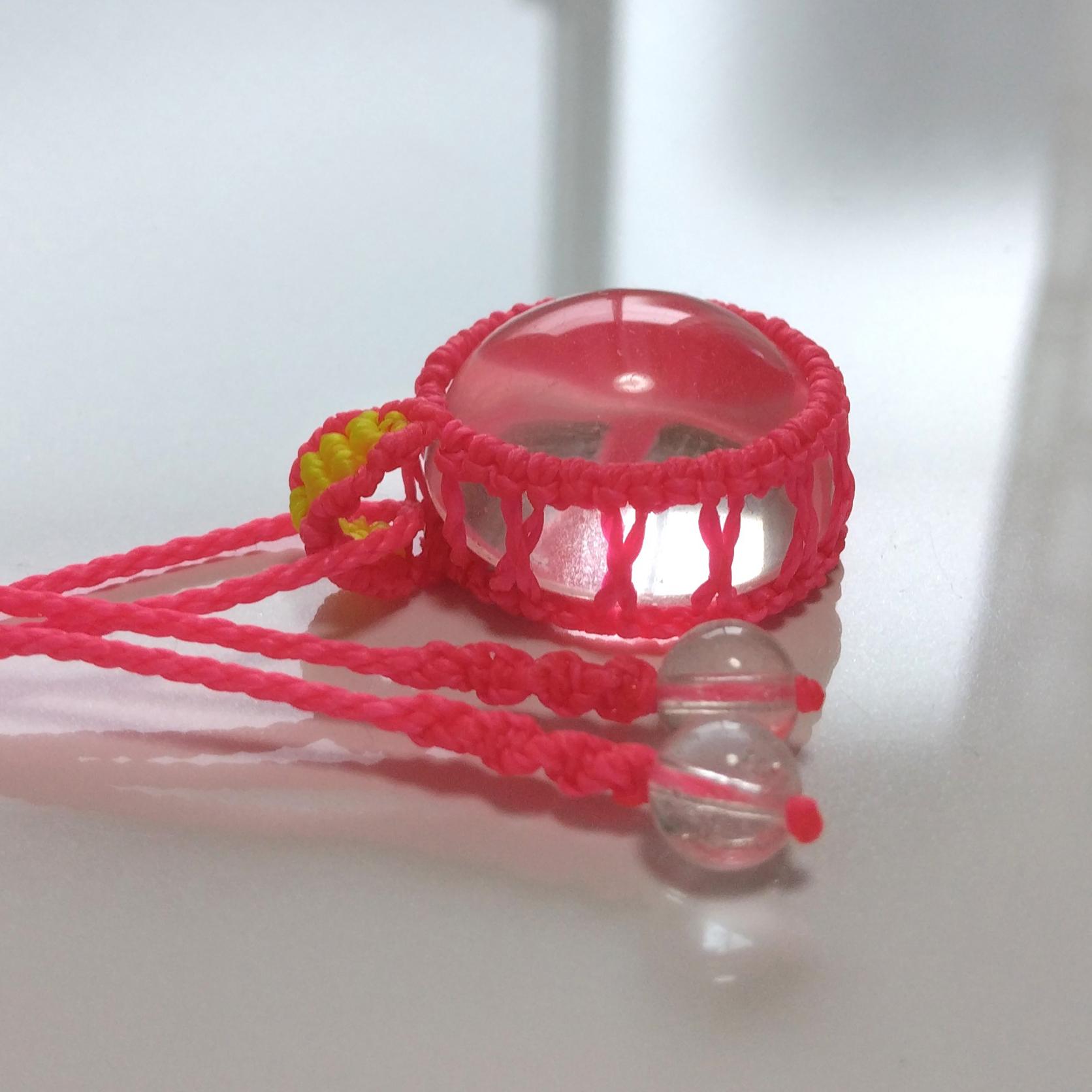 天然石ペンダント　水晶　マクラメ編み　MP92 | 3枚目